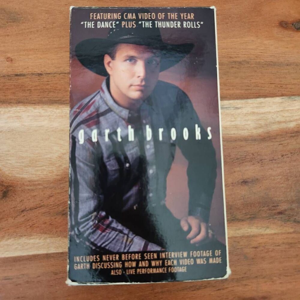 Garth Brooks country VHS music video cassette tape  The Dance 90s Thunder Rolls